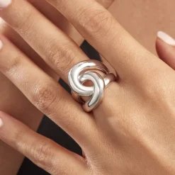 Histoire d'Or Bague Chaili Argent Blanc Discount