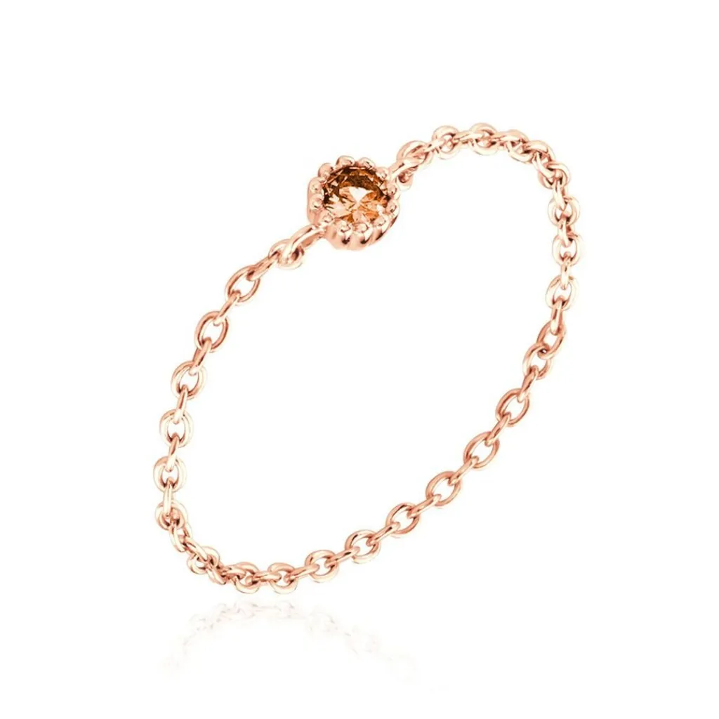 Histoire d'Or Bague Chaine Rio Selaron Argent Rose Oxyde De Zirconium argent rose oxyde champagne Online