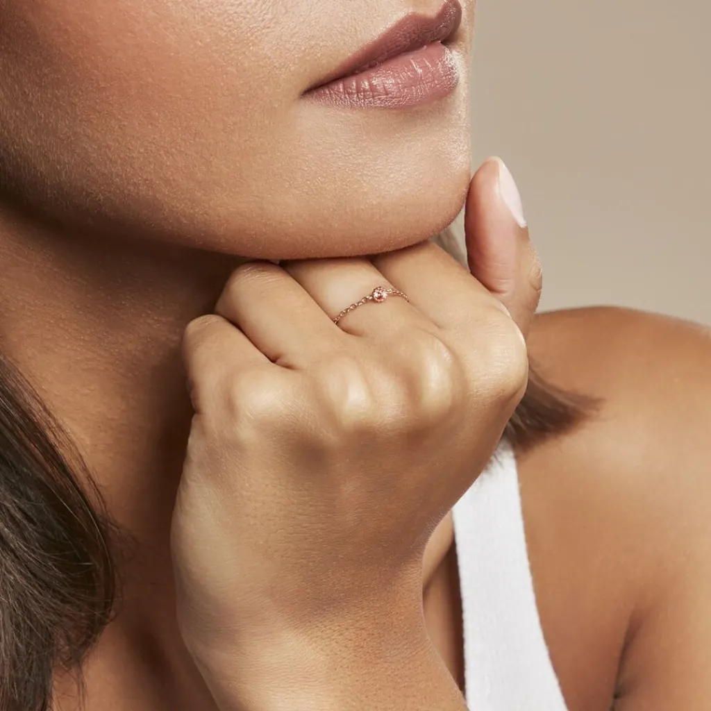 Histoire d'Or Bague Chaine Rio Selaron Argent Rose Oxyde De Zirconium argent rose oxyde champagne Online