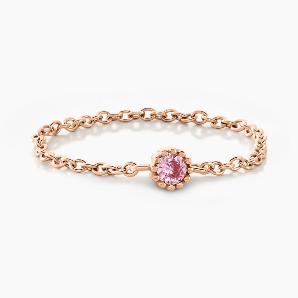 Histoire d'Or Bague Chaine Rio Selaron Argent Rose Oxyde De Zirconium argent rose oxyde rose Sale