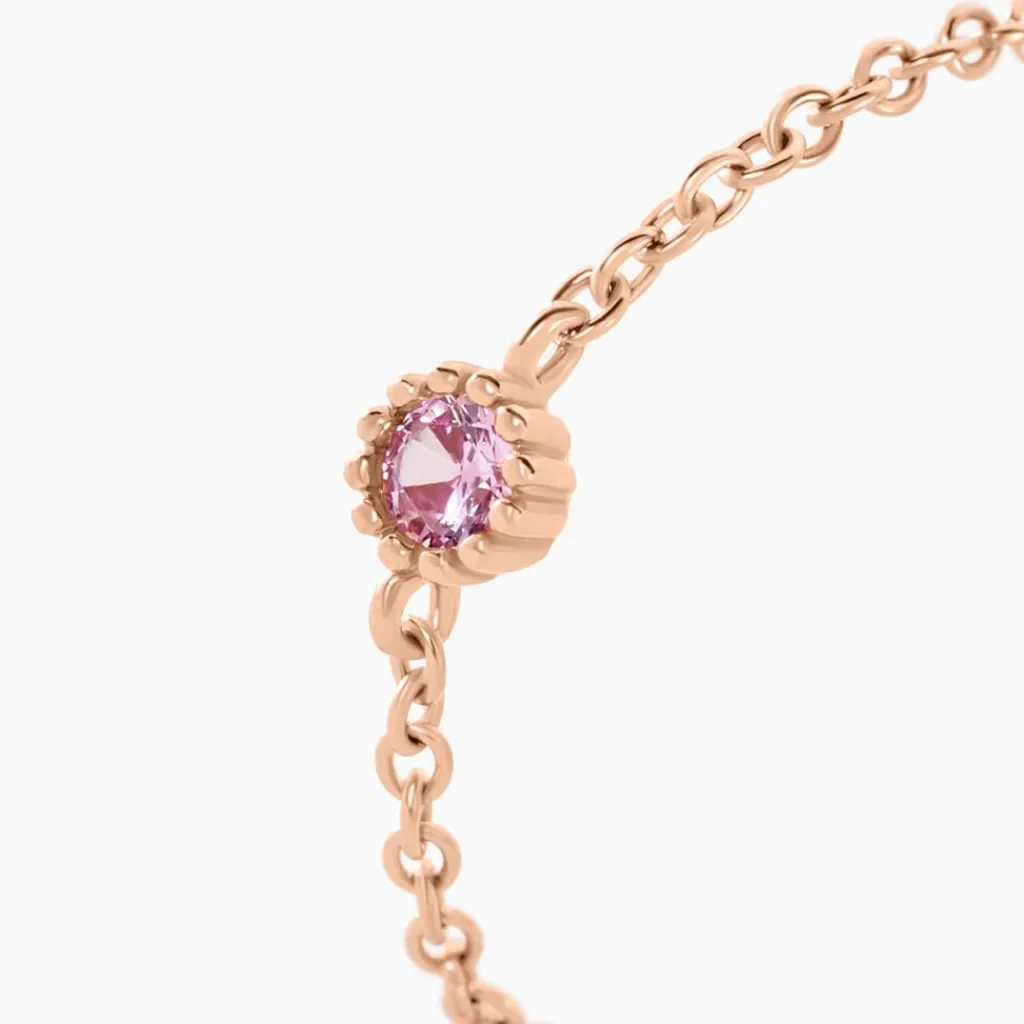 Histoire d'Or Bague Chaine Rio Selaron Argent Rose Oxyde De Zirconium argent rose oxyde rose Sale