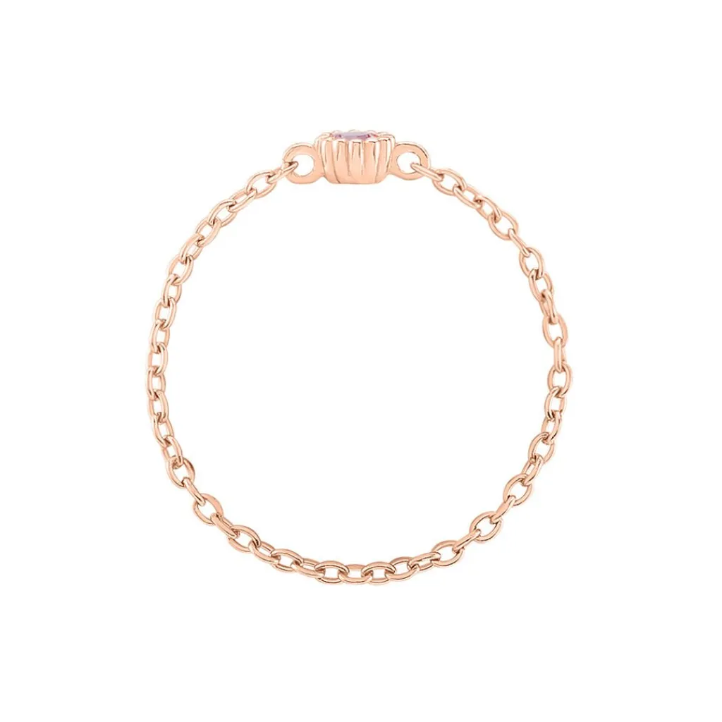 Histoire d'Or Bague Chaine Rio Selaron Argent Rose Oxyde De Zirconium argent rose oxyde rose Sale