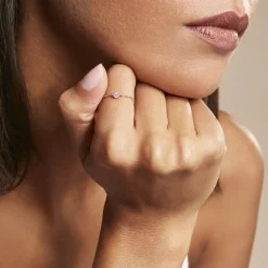 Histoire d'Or Bague Chaine Rio Selaron Argent Rose Oxyde De Zirconium argent rose oxyde rose Sale