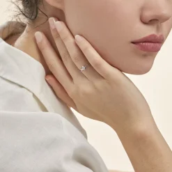 Histoire d'Or Bague Chamirame Or Blanc Oxyde De Zirconium Online