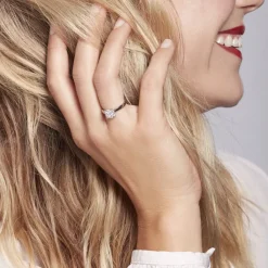 Histoire d'Or Bague Charlene Platine Blanc Diamant