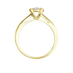 Histoire d'Or Bague Charlène Or Jaune Diamant Synthetique New