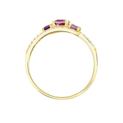 Histoire d'Or Bague Chloe Or Jaune Amethyste Et Oxyde De Zirconium or jaune amethyste violette Best