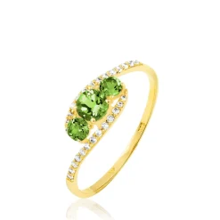 Histoire d'Or Bague Chloe Or Jaune Péridot Et Diamant
