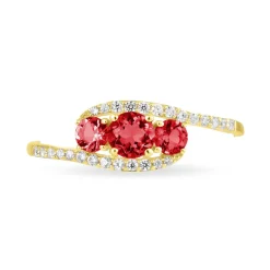Histoire d'Or Bague Chloe Or Jaune Rubis Et Diamant Sale