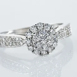 Histoire d'Or Bague Chou Or Blanc Diamant Discount