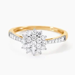 Histoire d'Or Bague Chouchana Ld Or Jaune Diamant Synthétique New