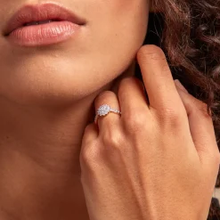 Histoire d'Or Bague Chouchana Ld Or Jaune Diamant Synthétique New