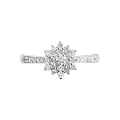 Histoire d'Or Bague Chouchou Platine Blanc Diamant Clearance