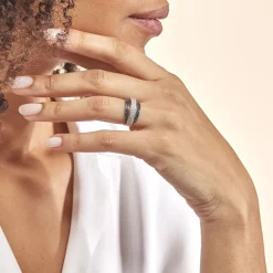 Histoire d'Or Bague Cihan Or Blanc Diamant Outlet