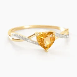 Histoire d'Or Bague Clothilde Or Jaune Citrine Et Oxyde or jaune citrine jaune Discount