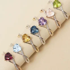 Histoire d'Or Bague Clothilde Or Rose Quartz Et Oxyde or rose quartz rose Outlet