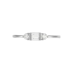 Histoire d'Or Bague Collection 1986 Or Blanc Diamant Best