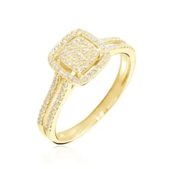 Histoire d'Or Bague Collection 1986 Or Jaune Diamant Best
