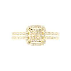 Histoire d'Or Bague Collection 1986 Or Jaune Diamant Best