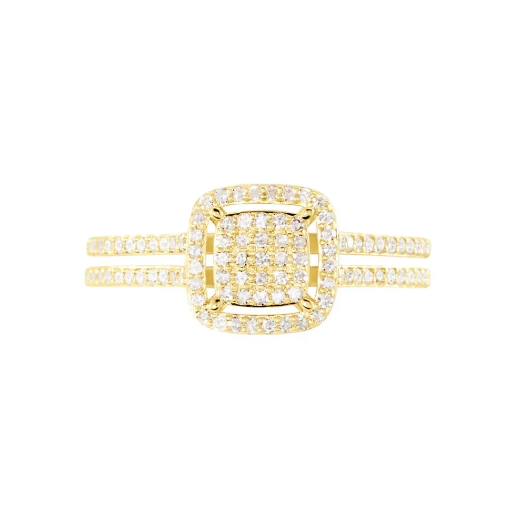 Histoire d'Or Bague Collection 1986 Or Jaune Diamant Best