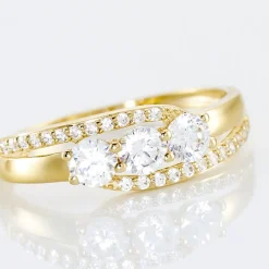 Histoire d'Or Bague Comete De Zirconium or jaune oxyde Outlet