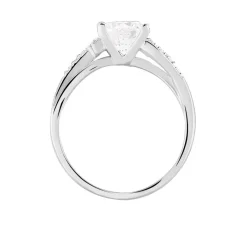 Histoire d'Or Bague Conception Argent Blanc Oxyde De Zirconium