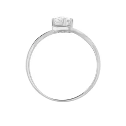 Histoire d'Or Bague Coronille Or Blanc Oxyde Clearance