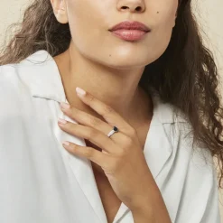 Histoire d'Or Bague Crista Et Diamant or blanc saphir Best