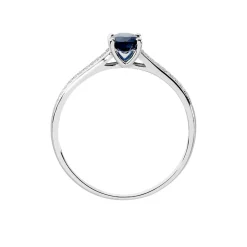 Histoire d'Or Bague Crista Or Blanc Saphir Et Diamant Hot