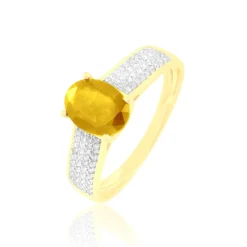 Histoire d'Or Bague Crista Or Jaune Citrine Et Diamant or jaune citrine jaune Clearance