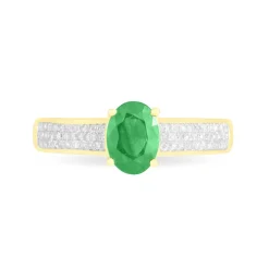 Histoire d'Or Bague Crista Or Jaune Emeraude Et Diamant Clearance