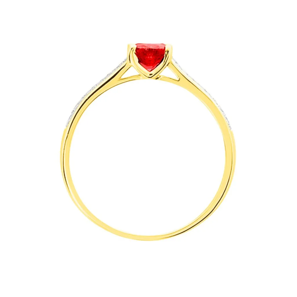 Histoire d'Or Bague Crista Et Diamant or jaune rubis Clearance