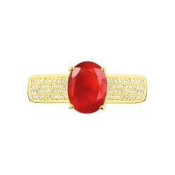 Histoire d'Or Bague Crista Et Diamant or jaune rubis Best
