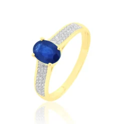 Histoire d'Or Bague Crista Et Diamant or jaune saphir Sale