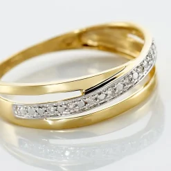 Histoire d'Or Bague Croisee or jaune diamant Hot