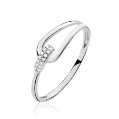 Histoire d'Or Bague Cyranna or blanc diamant New