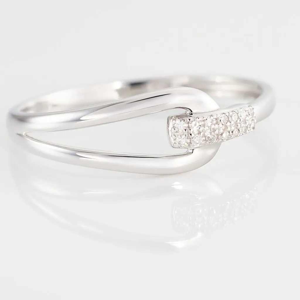 Histoire d'Or Bague Cyranna or blanc diamant New