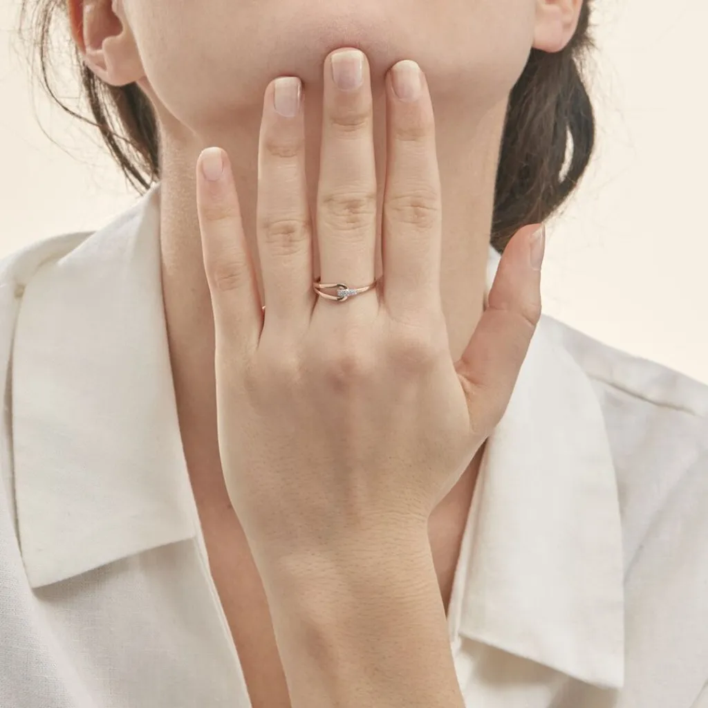 Histoire d'Or Bague Cyranna or rose diamant Best