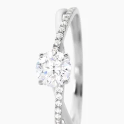 Histoire d'Or Bague Dana De Zirconium or blanc oxyde