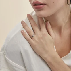 Histoire d'Or Bague Daphne Or Blanc Diamant Outlet