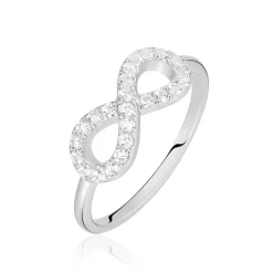 Histoire d'Or Bague Davila Argent Blanc Oxyde De Zirconium Sale