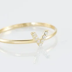 Histoire d'Or Bague De Phalange Celene Or Jaune Oxyde De Zirconium Best