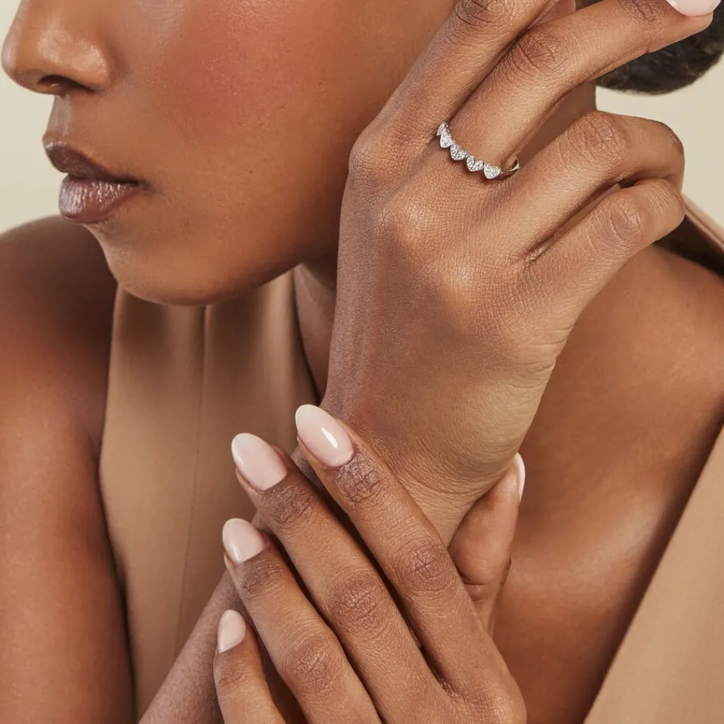 Histoire d'Or Bague Declaration De Zirconium argent blanc oxyde Clearance