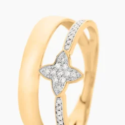 Histoire d'Or Bague Delicatesse Or Jaune Diamant Hot
