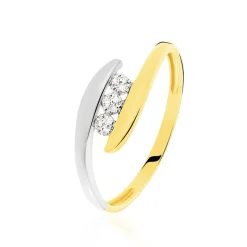 Histoire d'Or Bague Delphine or bicolore diamant Outlet