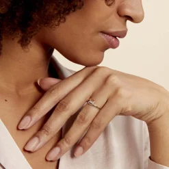 Histoire d'Or Bague Delphine or bicolore diamant Outlet