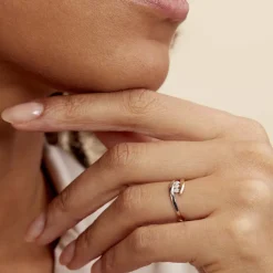 Histoire d'Or Bague Delphine or bicolore diamant Outlet