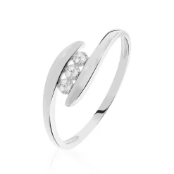 Histoire d'Or Bague Delphine or blanc diamant