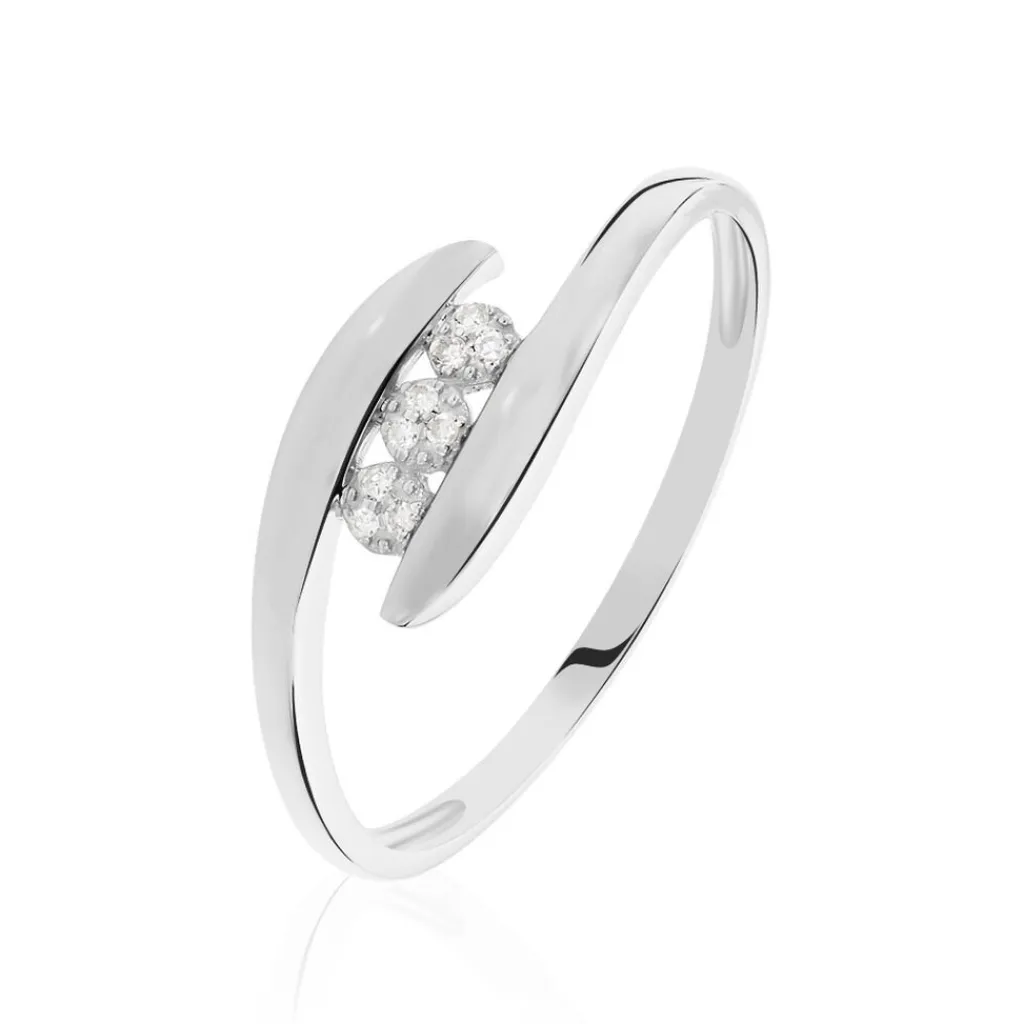 Histoire d'Or Bague Delphine or blanc diamant