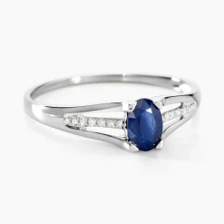 Histoire d'Or Bague Denise Or Blanc Saphir Et Diamant Discount